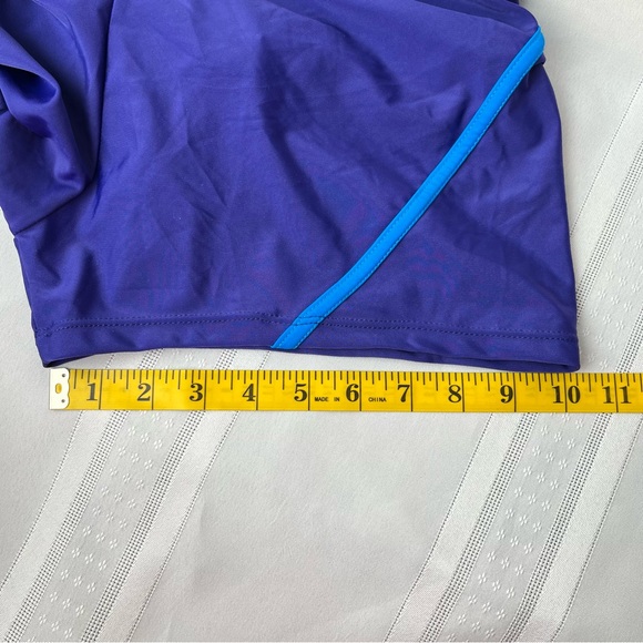 Swimming Shorts Mens XL Blue Lined Beach Shorts Swim Trunks - Picture 8 of 13